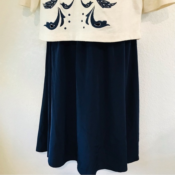 Lilka Elise Floral Embroidered Short Sleeve Dress Sz S - Picture 5 of 13